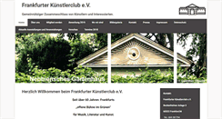 Desktop Screenshot of frankfurter-kuenstlerclub.de
