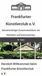 Mobile Screenshot of frankfurter-kuenstlerclub.de