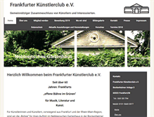 Tablet Screenshot of frankfurter-kuenstlerclub.de